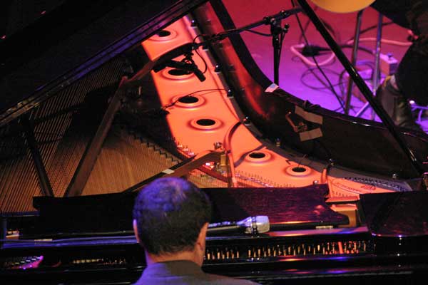 Moncef Genoud with the "Moncef Genoud Trio Feat. Sylvain Beuf" at the Amr Jazz Festival, Alhambra, Geneva, Switzerland, 2005