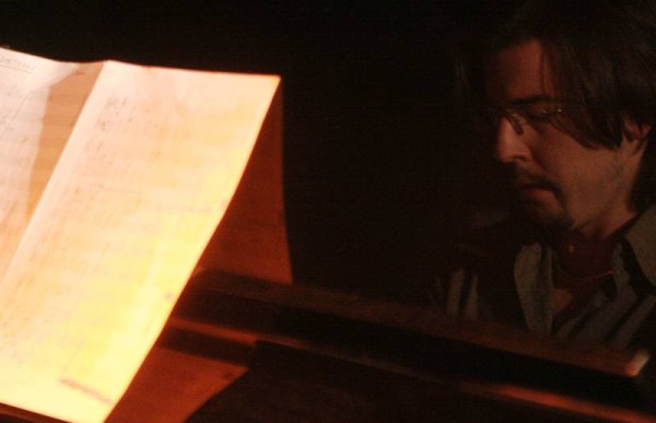 Matthieu Rossignely with "Stefano Saccon 4tet - Stratic" at the Caves Du Bon-Sejour, Versoix, Geneva, Switzerland, March 2006