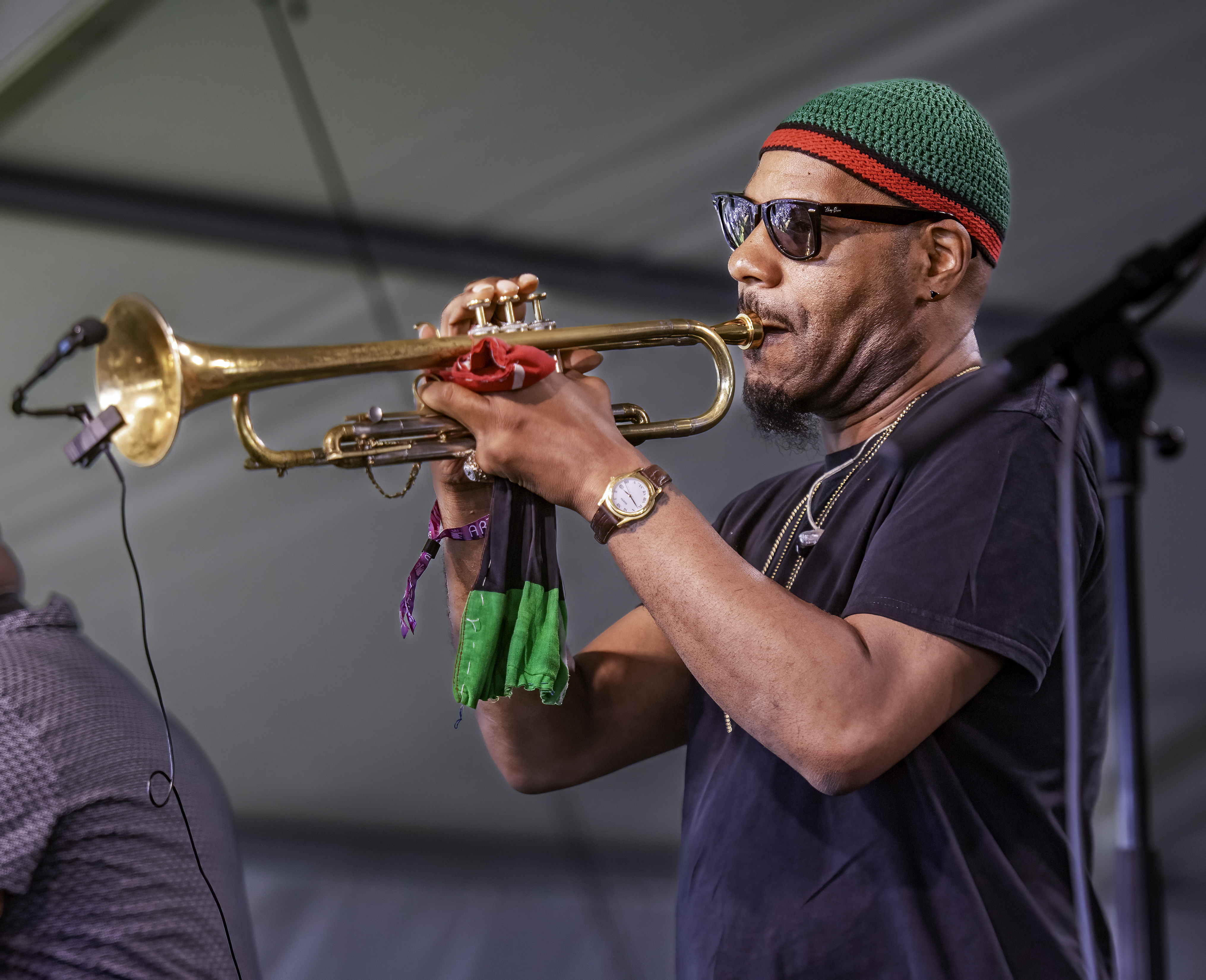 Russell Gunn with Marcus Miller at The Newport Jazz Festival 2023