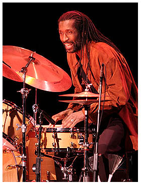 Leonard King, Drums with the James Carter Quartet at the Pabst Theater, April 15, 2006