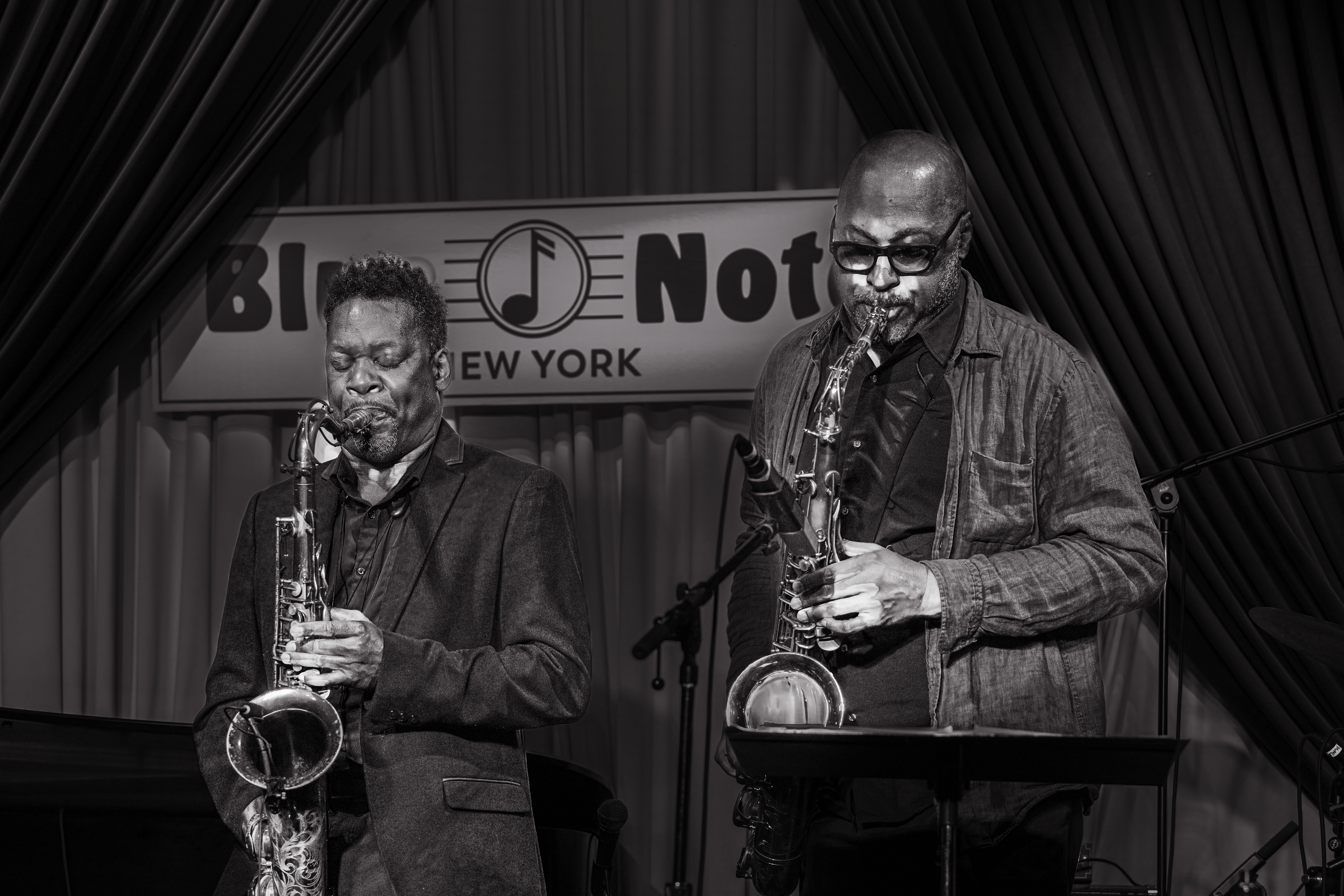 Ravi Coltrane and Ron Blake at the Blue Note