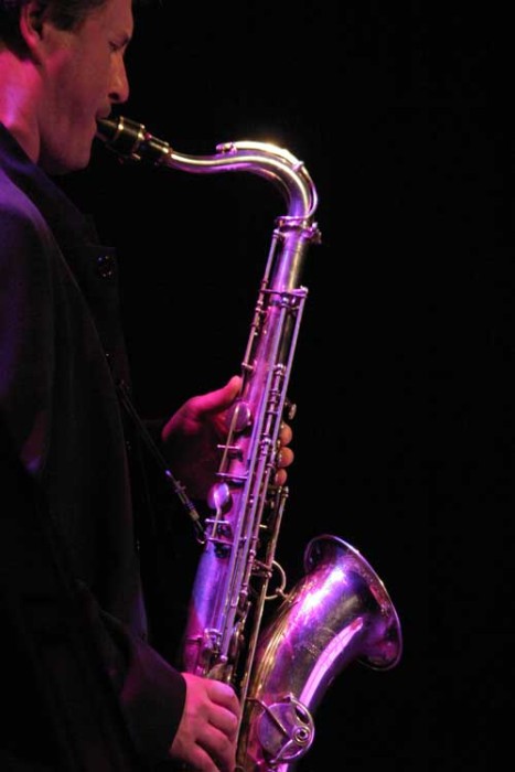 Sylvain Beuf with the "Moncef Genoud Trio Feat. Sylvain Beuf" at the Amr Jazz Festival, Alhambra, Geneva, Switzerland, 2005
