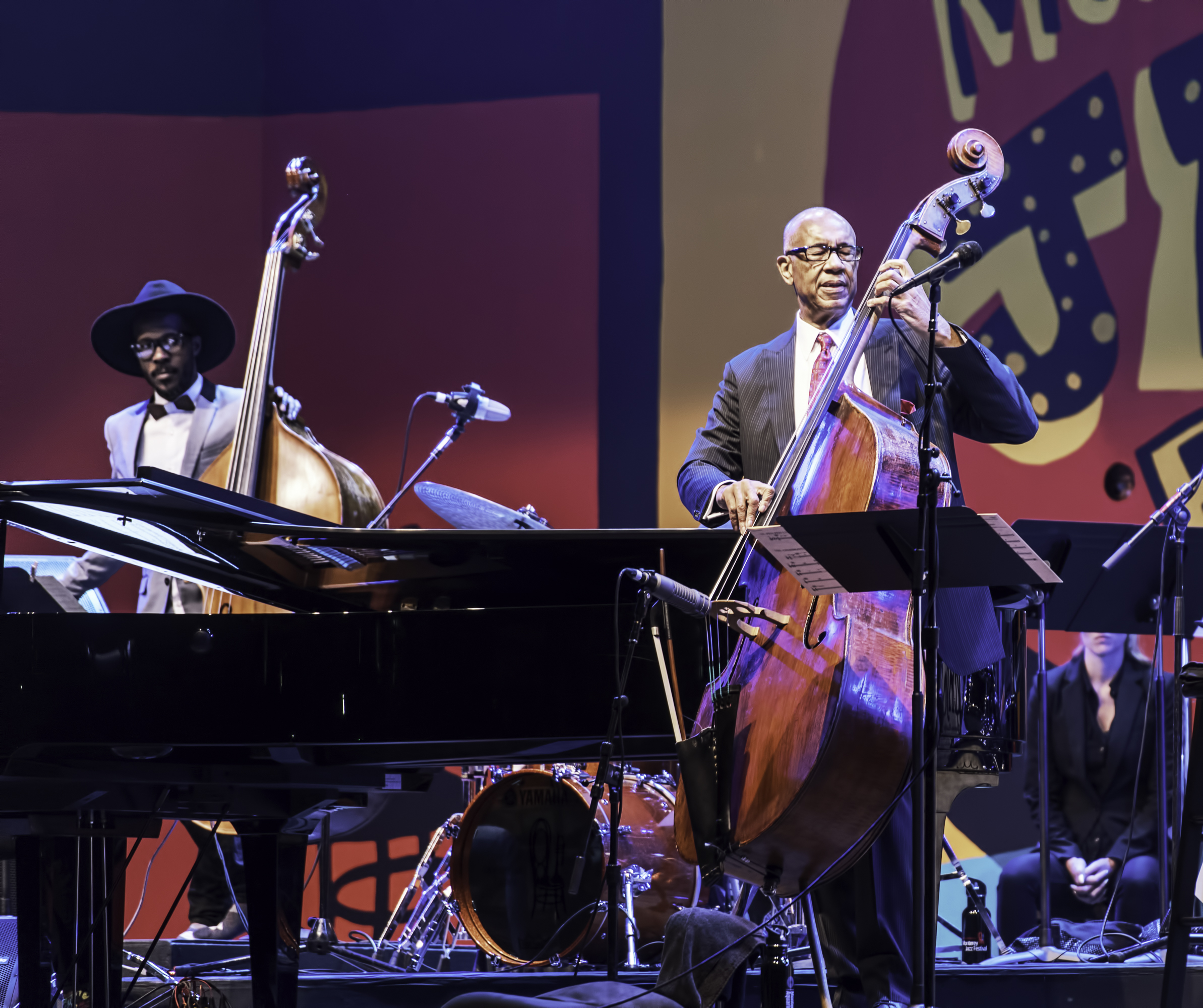 John Clayton and Joe Sanders with the Clayton-Hamilton Jazz Orchestra at the Monterey Jazz Festival