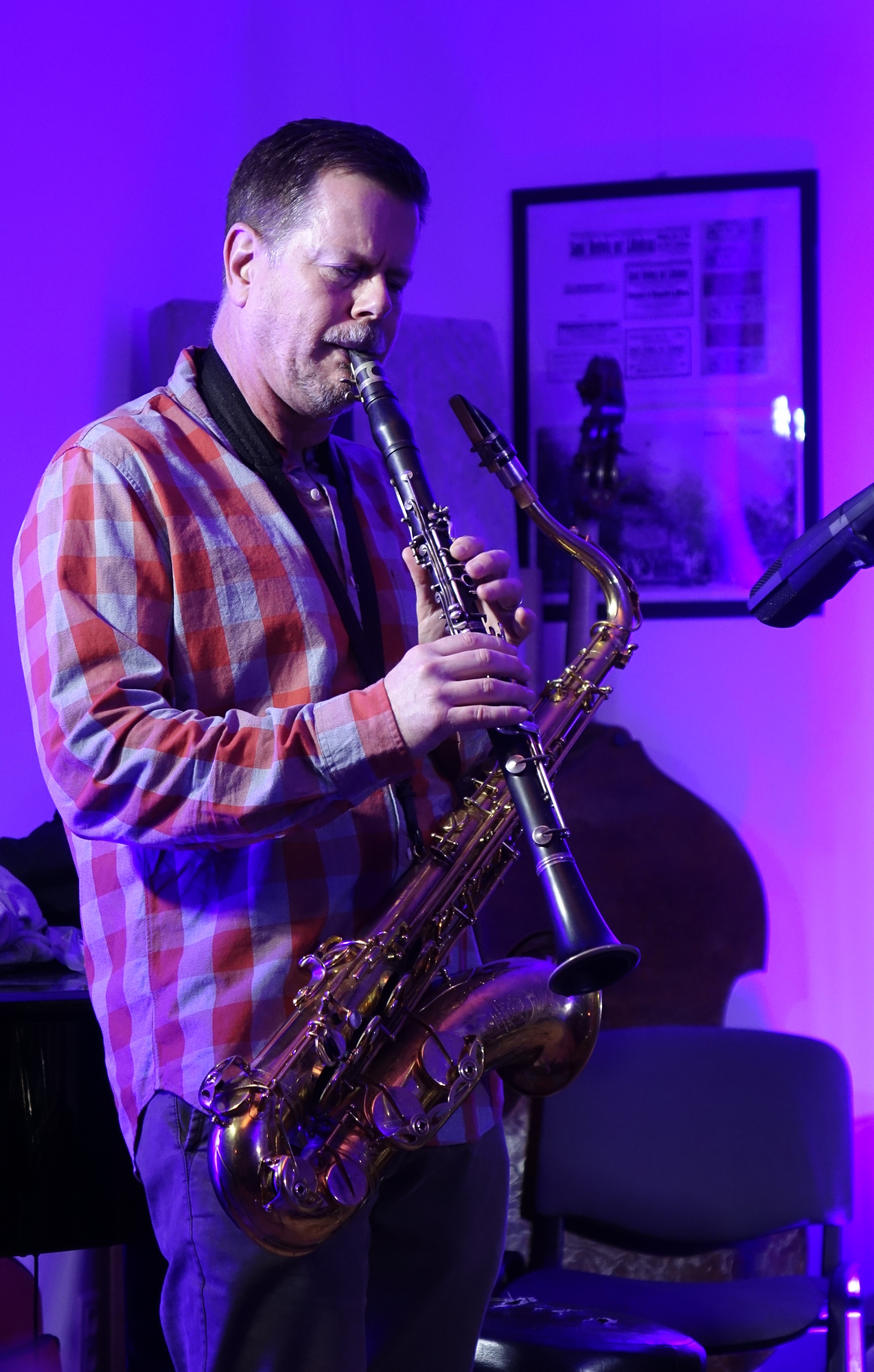 Ken Vandermark at Wlen, Poland on 23 September 2018