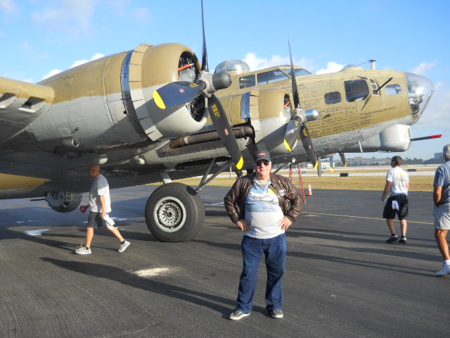 Ed Blanco with Wwii B-17 Bomber