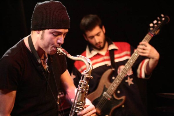 Guillaume Perret and Cyril Moulas with "Quartier Lointain + Guillaume Perret" at L'Ecurie, Geneva, Switzerland, 2005