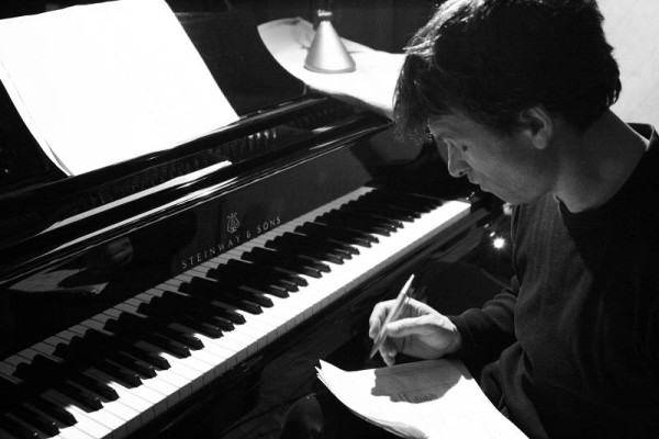 Thierry Girault During the Recording of the CD of the Group "Lebocal" at Studio de la Buissonne, Avignon, France, March 2006