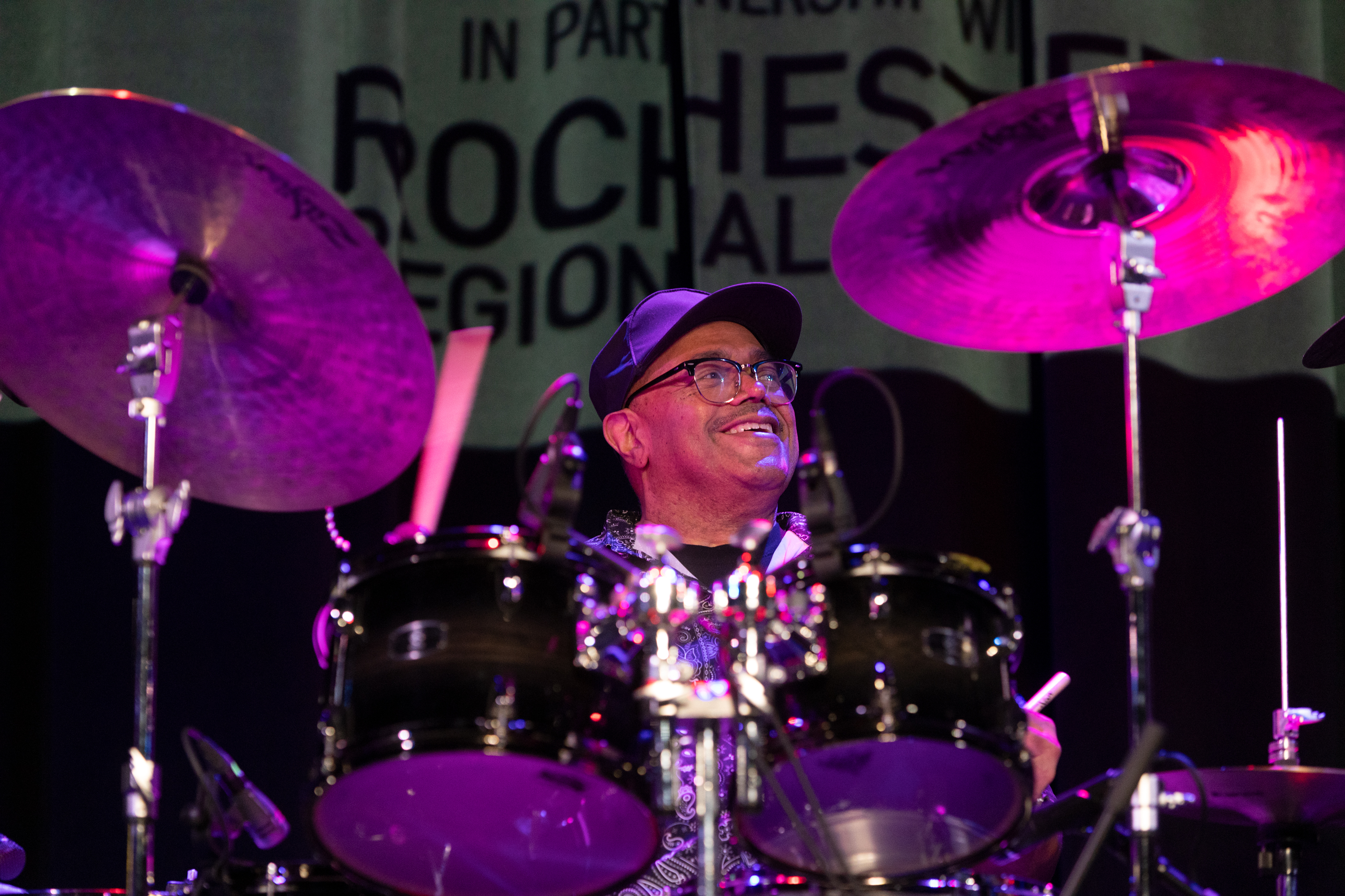 Dennis Chambers at the 2025 Rochester International Jazz Festival