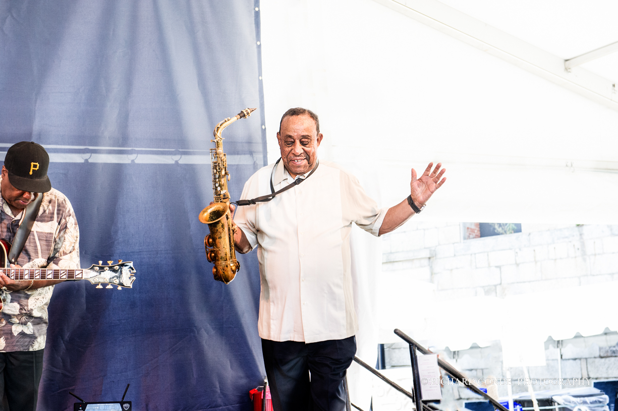 Lou Donaldson at the 2015 Newport Jazz Festival