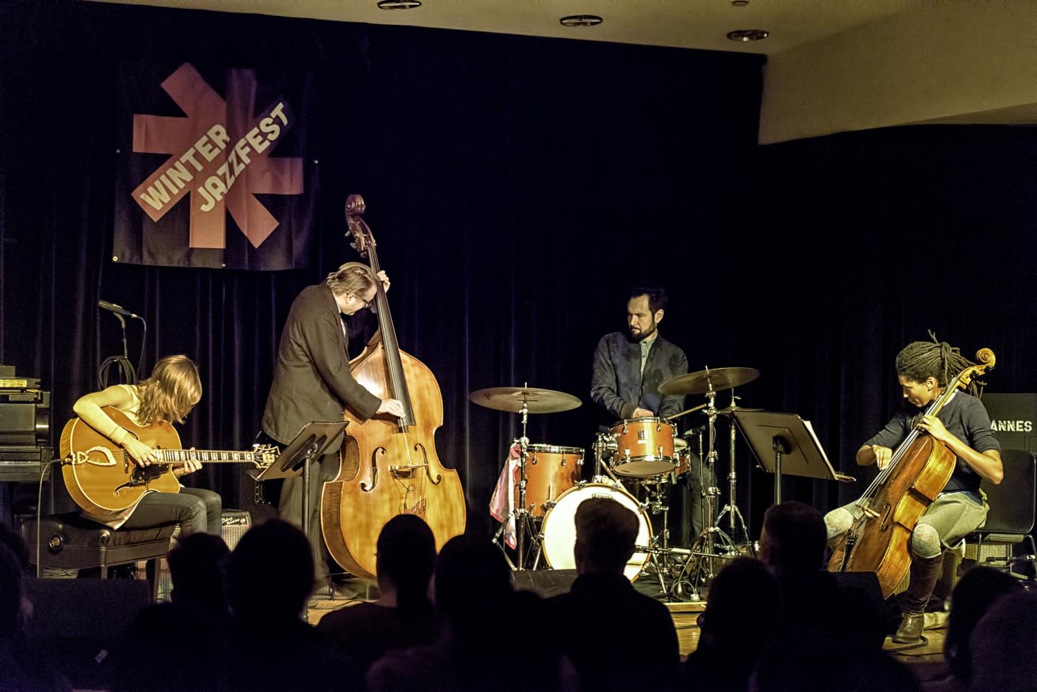 Mary Halvorson, Jason Roebke, Tomas Fujiwara and Tomeka Reid at The NYC Winter Jazzfest 2017