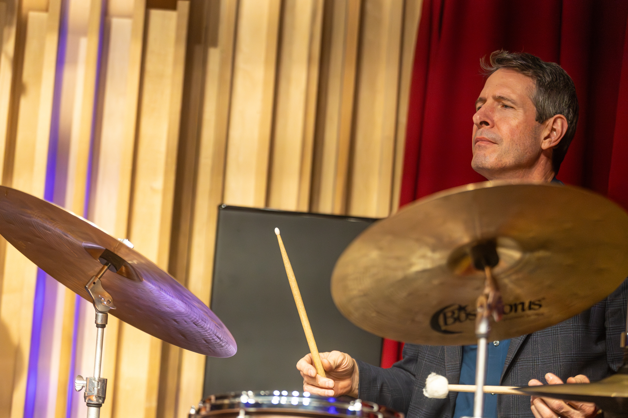 Jason Tiemann on drums