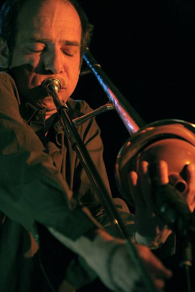 Jean-Jacques Pedretti with "Kawthar" at Catalyse, Geneva, Switzerland, April 2006