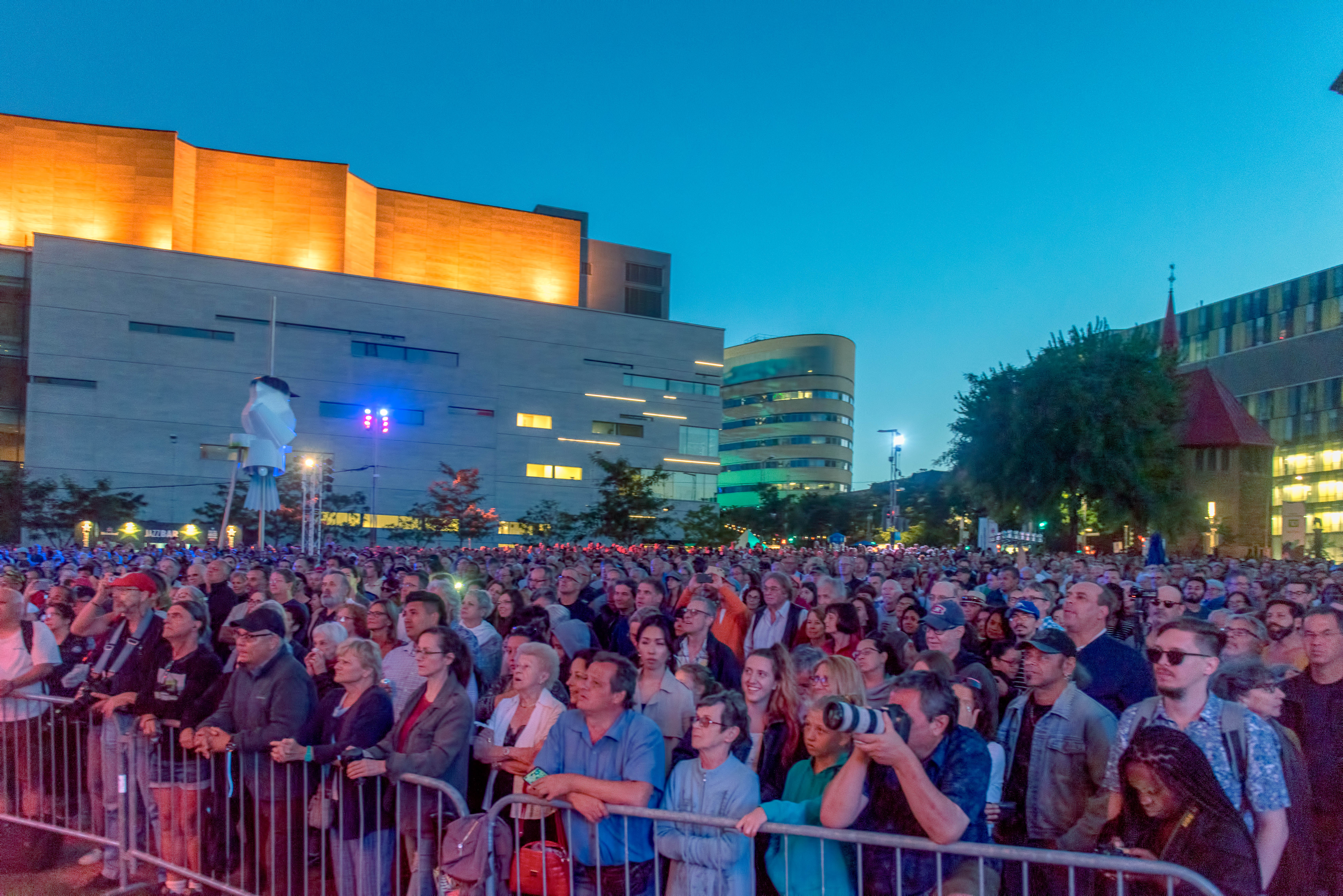 Crowd At The Blues Stage At The Montreal International Jazz Festival 2018