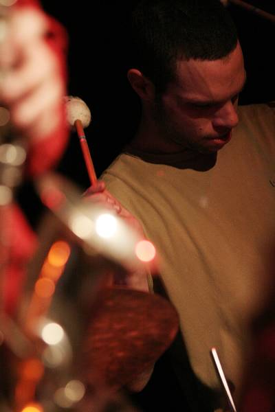 Cyril Regamey and Stefano Saccon's Saxophone with "Stefano Saccon 4tet - Stratic" at the Caves Du Bon-Sejour, Versoix, Geneva, S