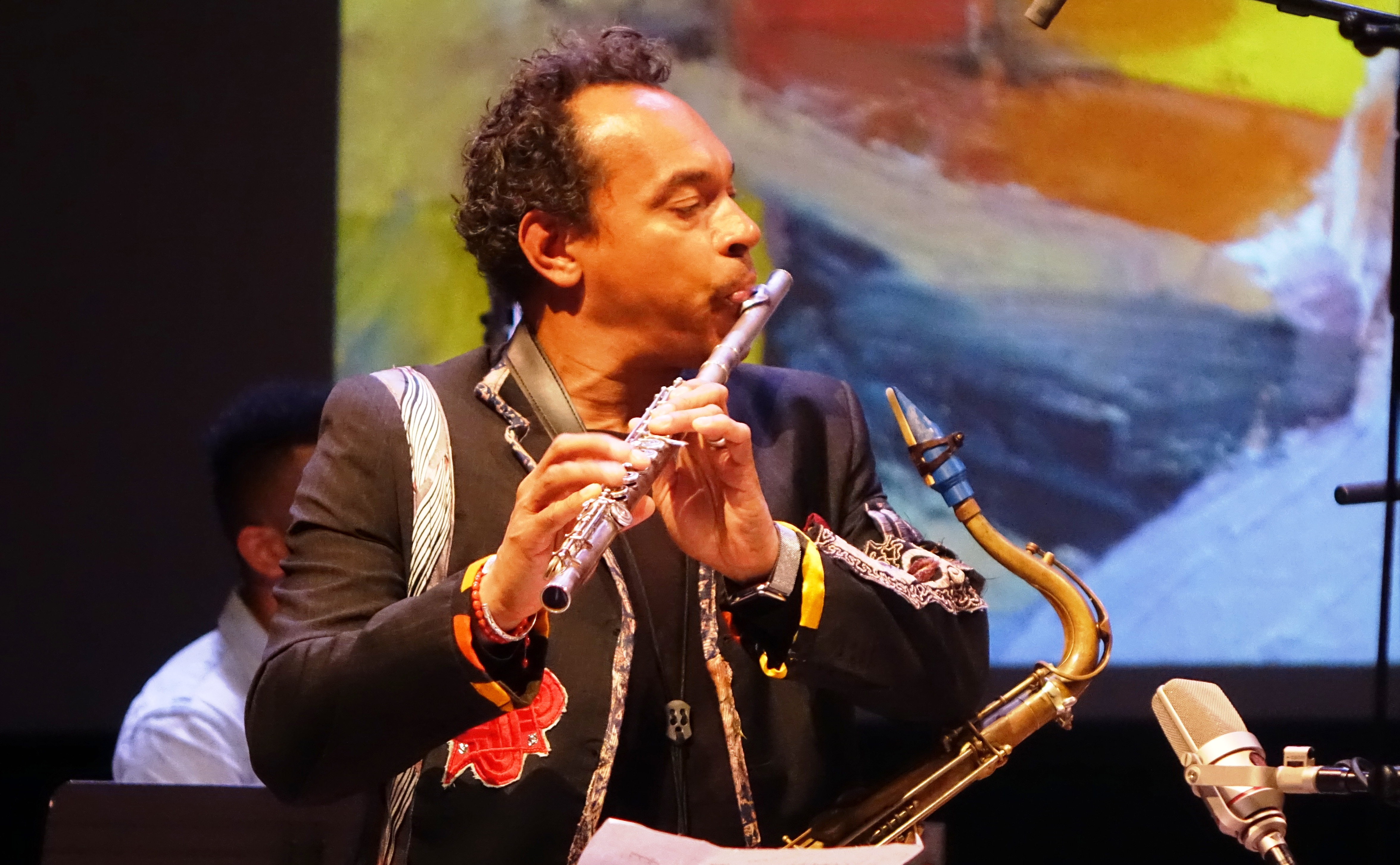 Jay Rodriguez at the Vision Festival in Roulette, Brooklyn in June 2019