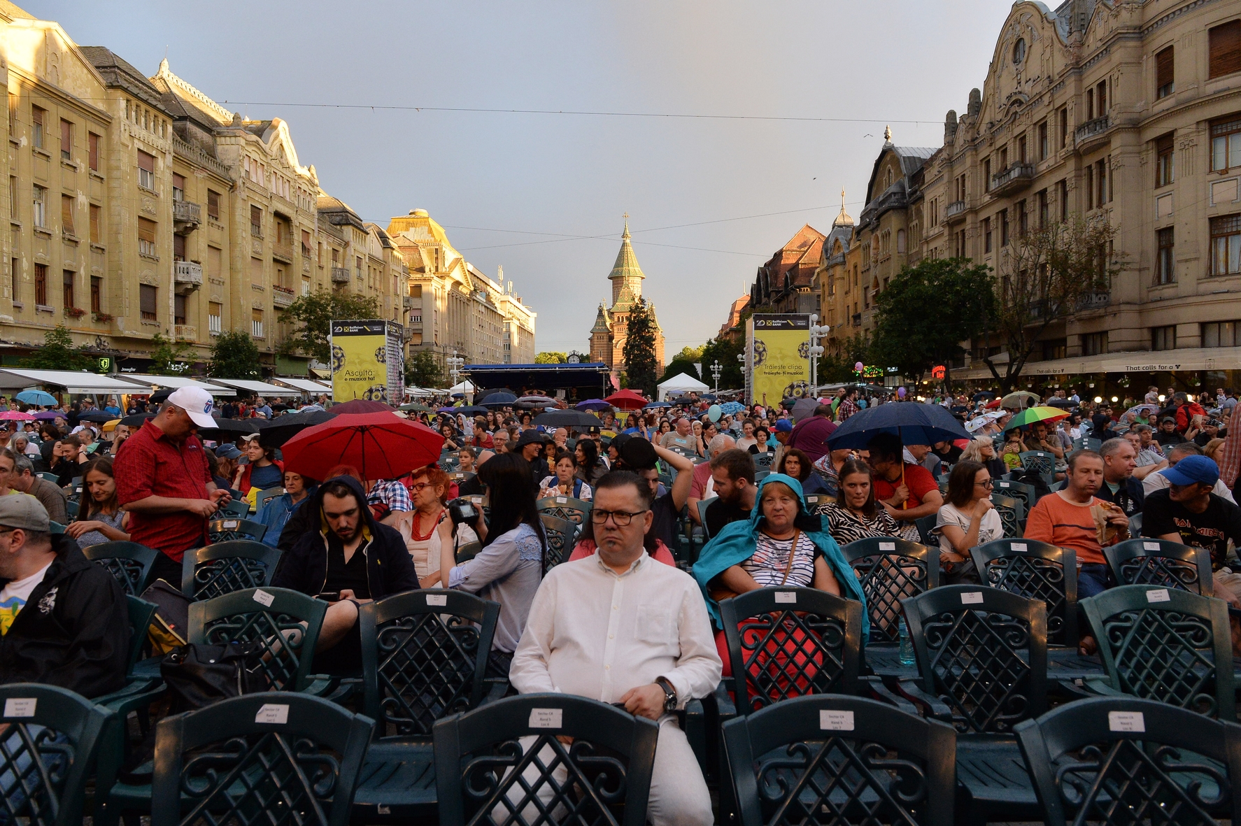 Victoria Square in Timisoara , Romania