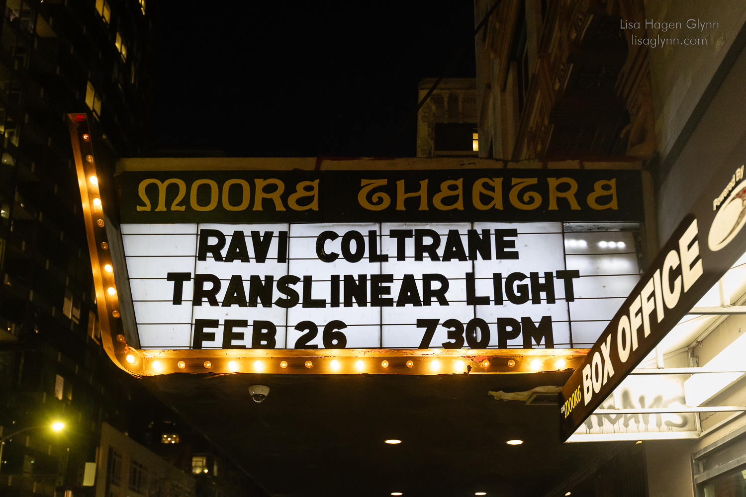 Moore Theater Marquee- Seattle, WA