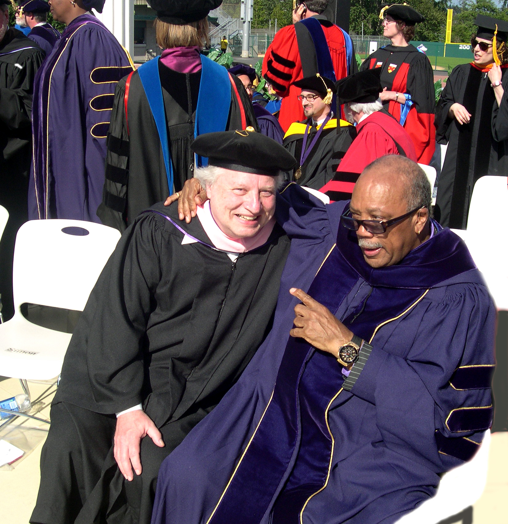 Tom Collier with Quincy Jones, June, 2008