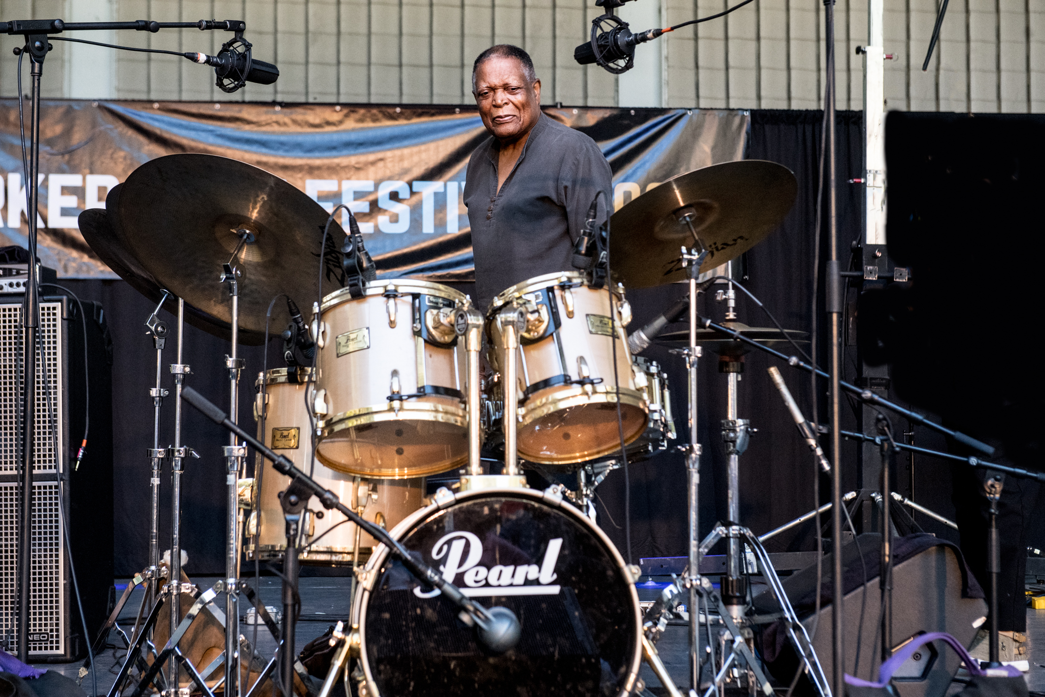 Billy Hart at the 2023 Charlie Parker Jazz Festival