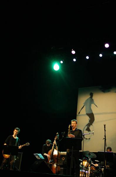 Simon Payot, Patrice Moret, Nicolas Masson and Gerald Cleaver with with "Parallels" at the Amr Jazz Festival, Alhambra, Geneva,