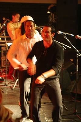 Roberto Pulido and Michel Valdez with "Batambo"at the Kilimandjaro Festival, Thonon-Les-Bains, France, 2005