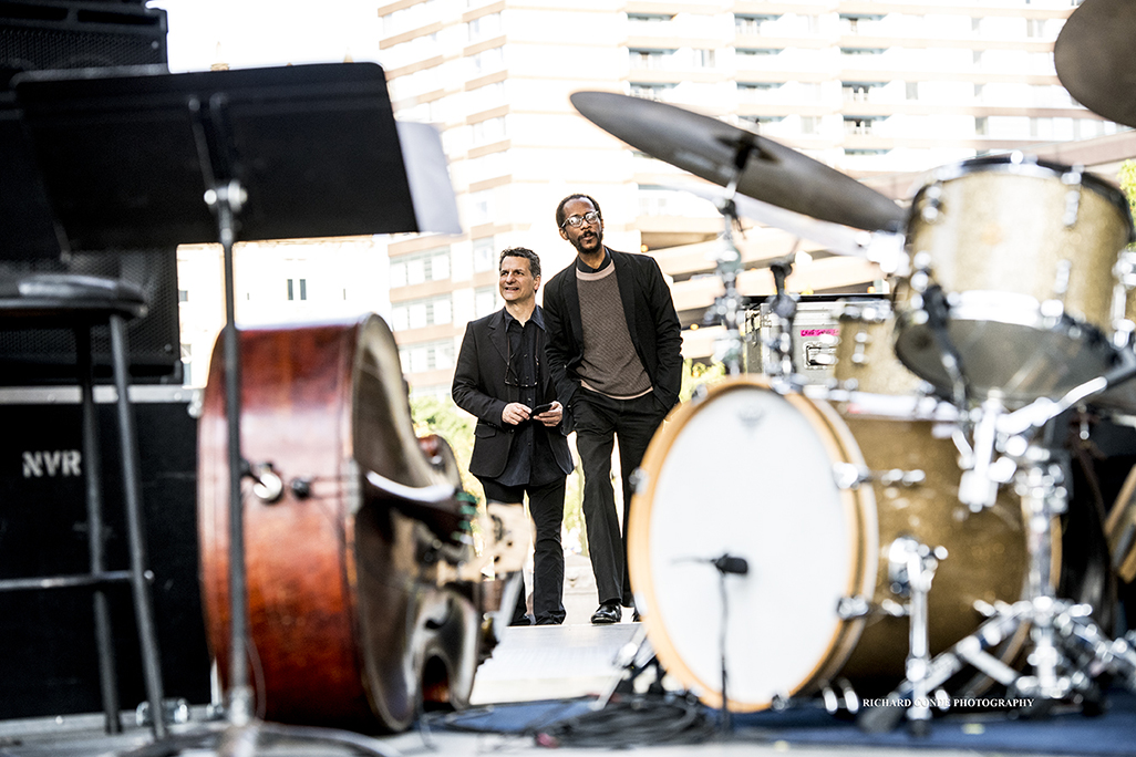 John Patitucci and Brian Blade at the 2017 Detroit Jazz Festival