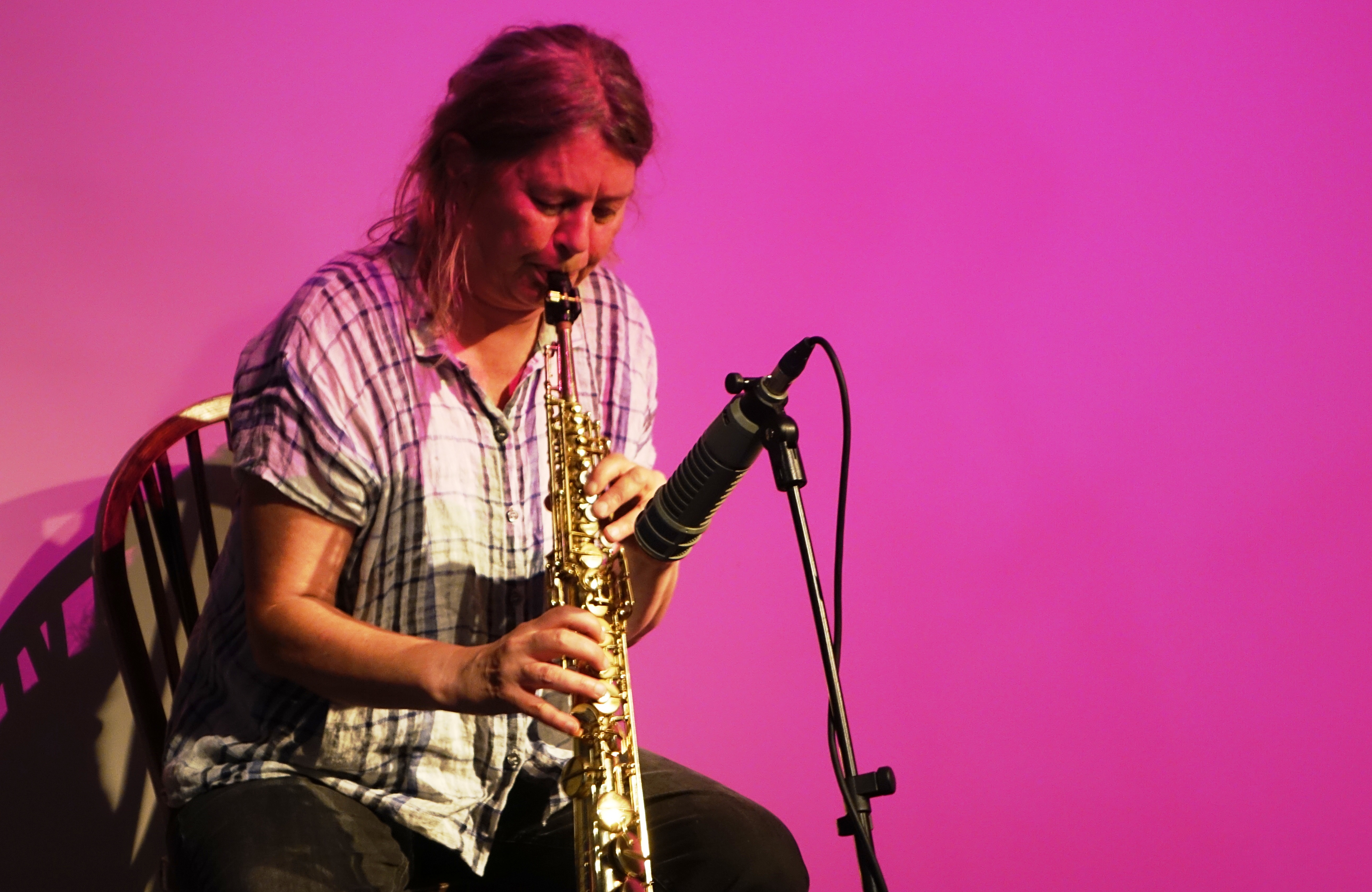 Lotte Anker at Cafe Oto, London in June 2019