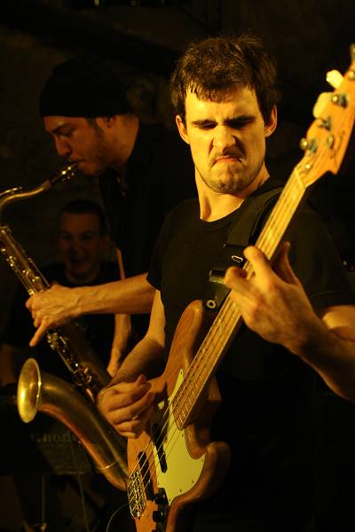 Alex Allflat and Guillaume Perret During a Jam Session with "Francesco Miccolis, Guillaume Perret, Marc Mean and Alex Allflat" A
