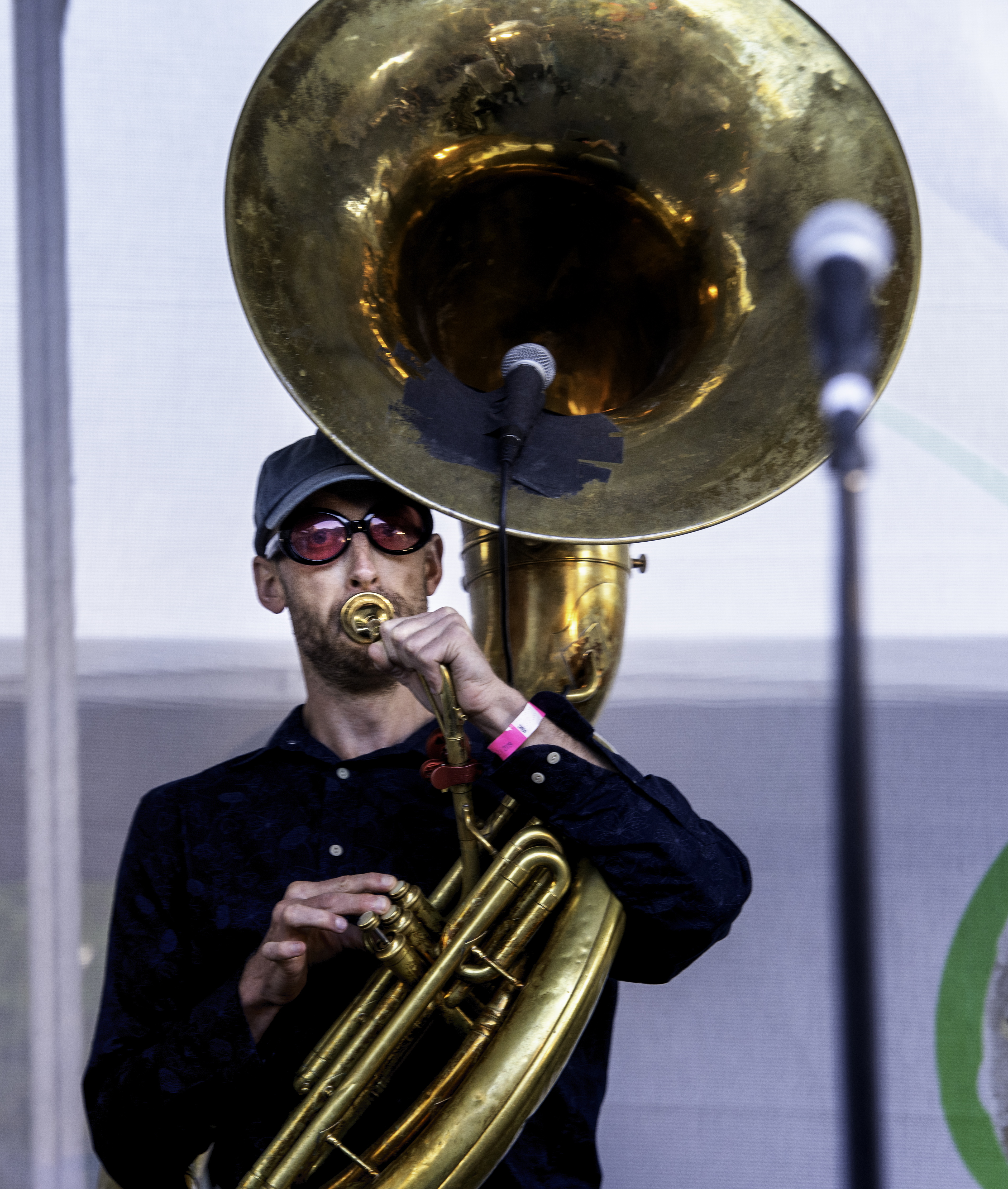 Tom Richards with the Heavyweight Brass Band at the Toronto Jazz Festival 2019