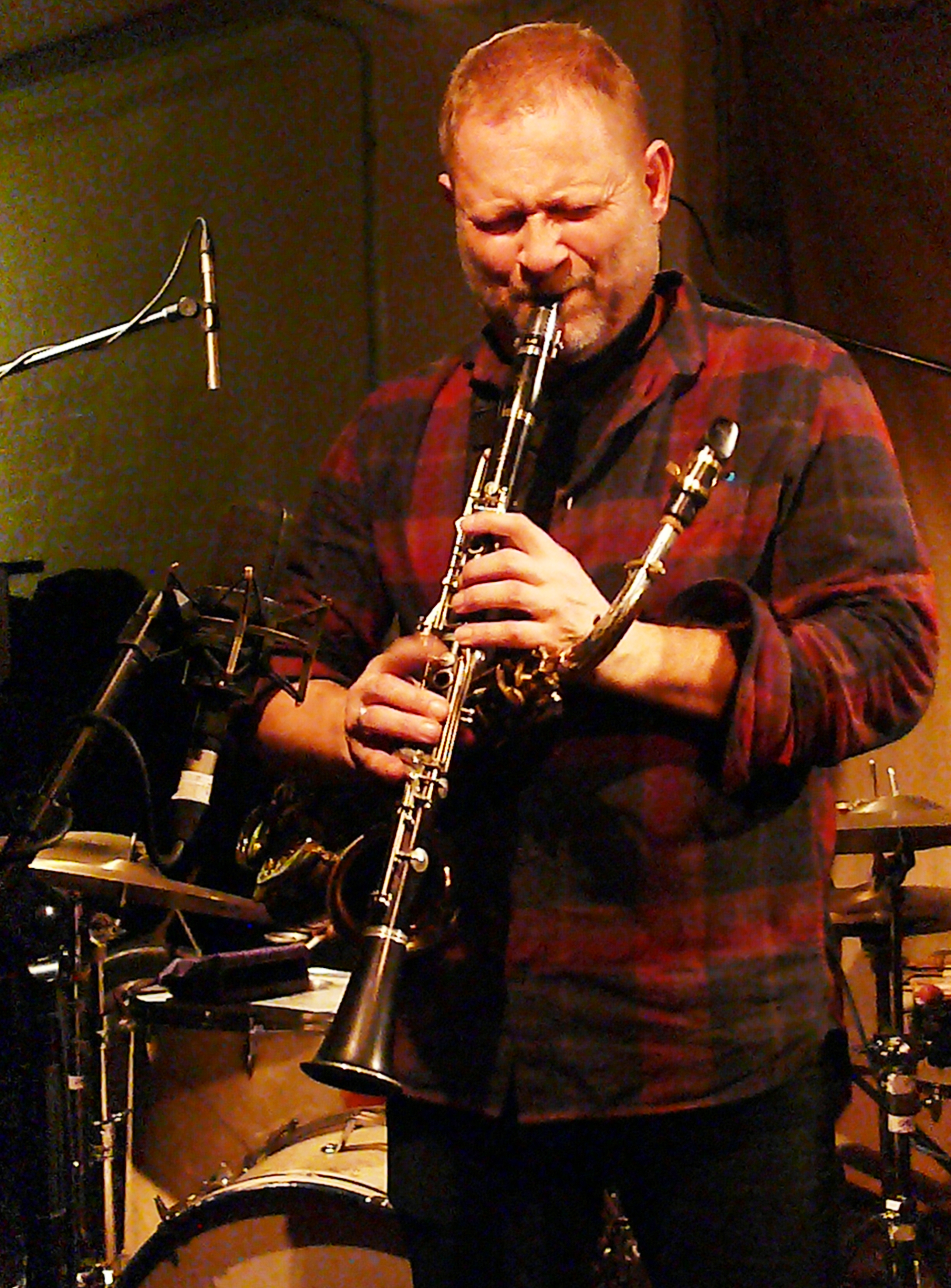 Mikolaj Trzaska at Cafe Oto, London in December 2016