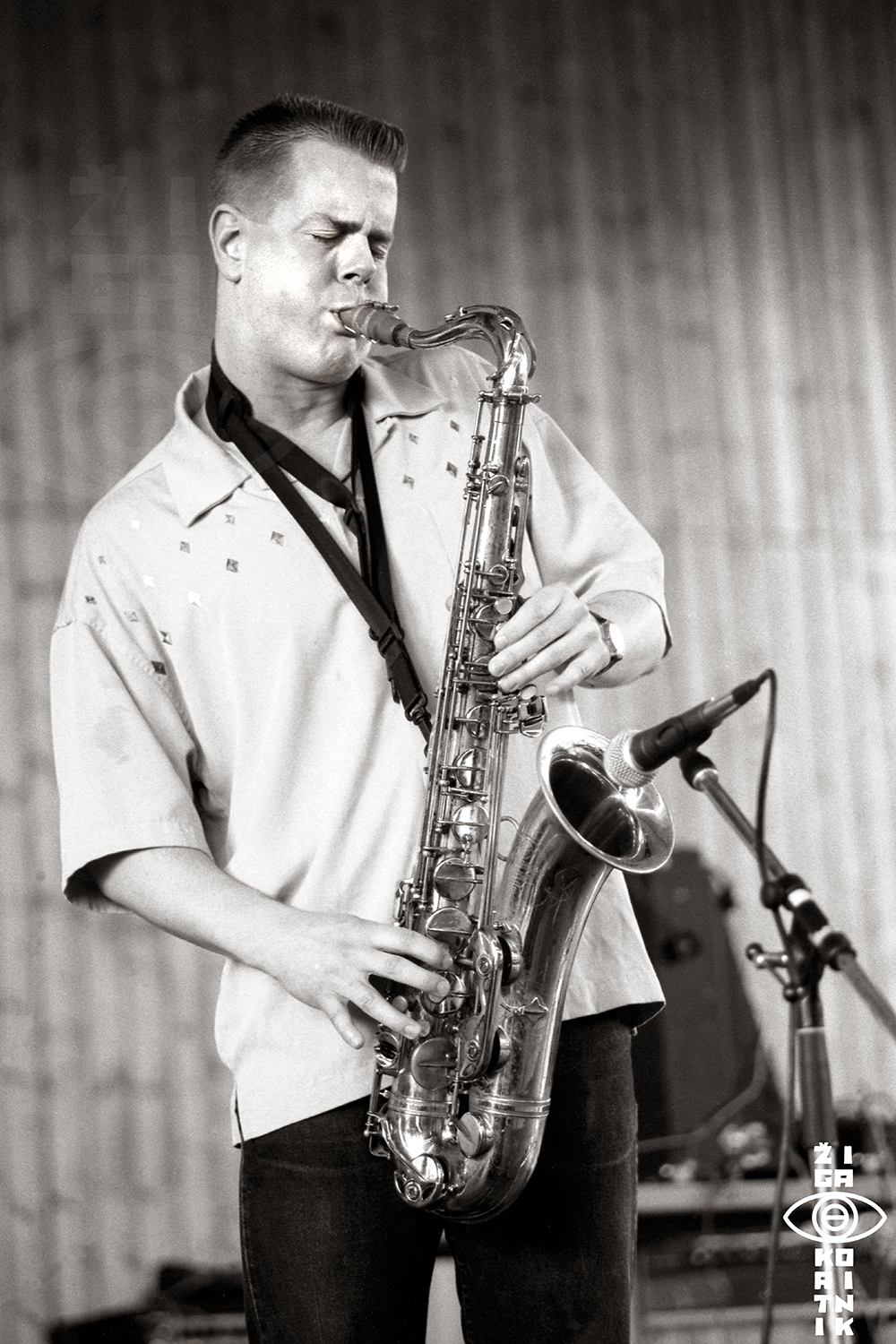 Ken Vandermark at Moers Jazz festival 1996