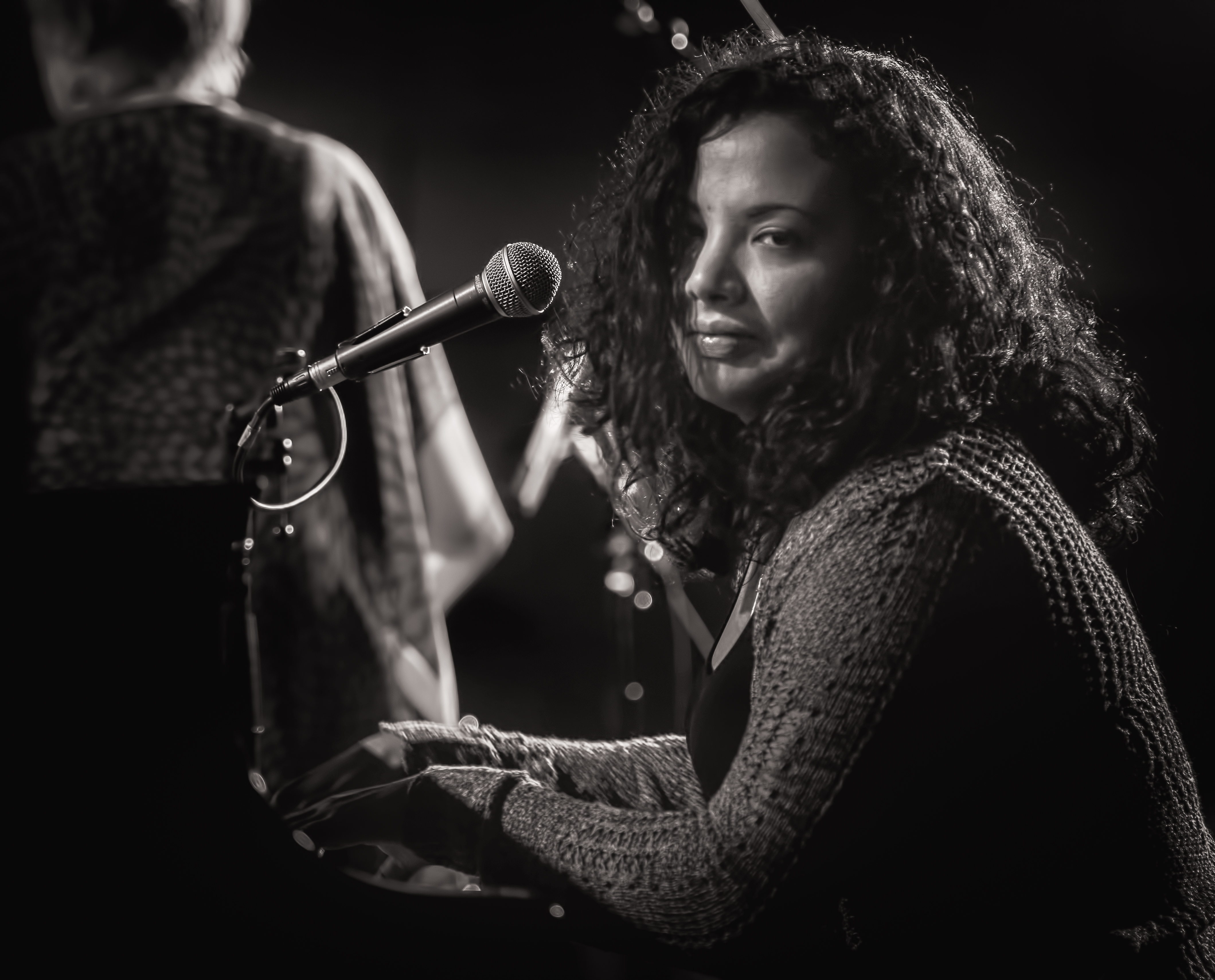 Dánae Olano with Jane Bunnett and Maqueque at the Monterey Jazz Festival 2018