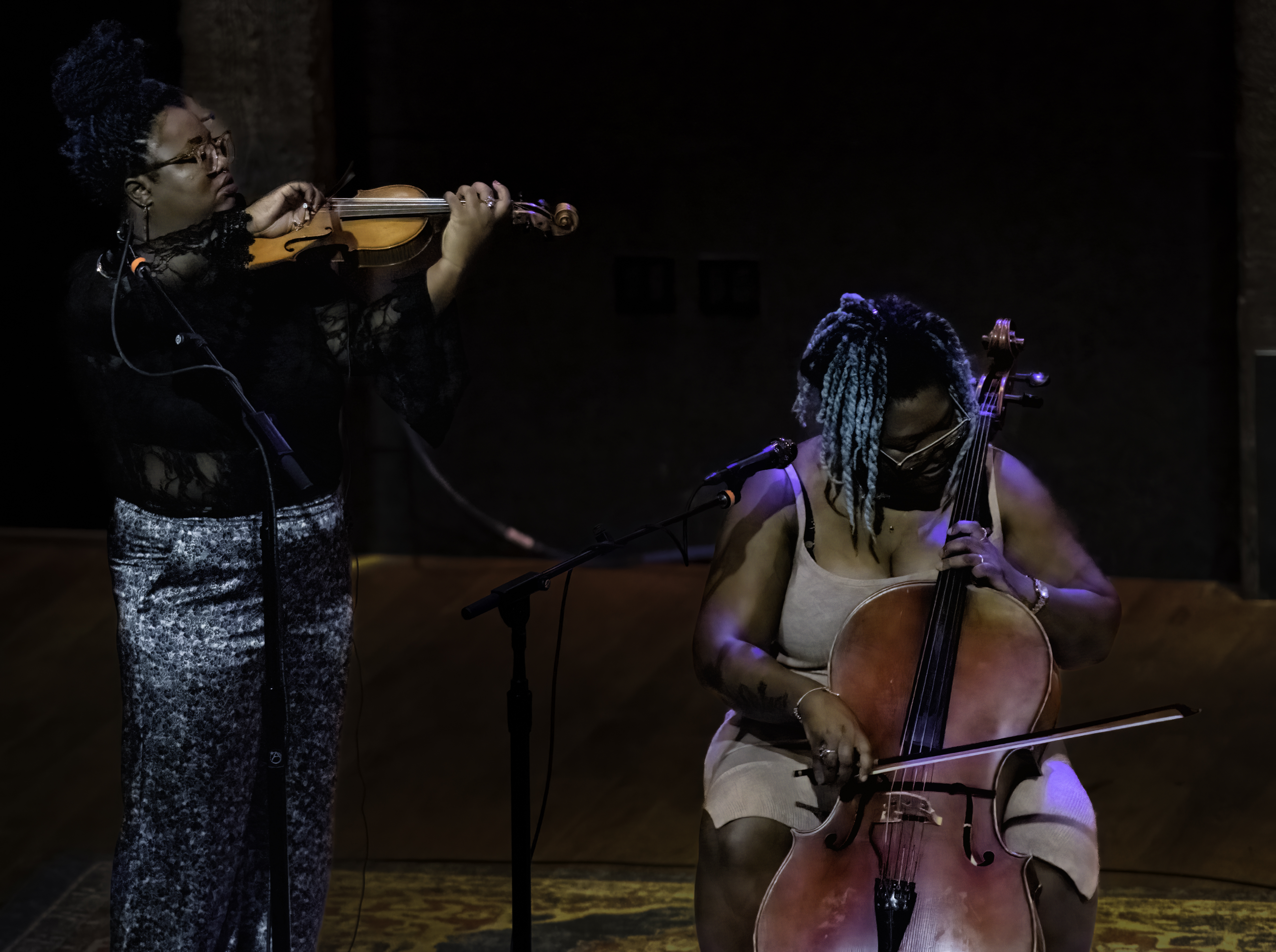 Monique and Chauntee Ross with Allison Russell at New York City Winery