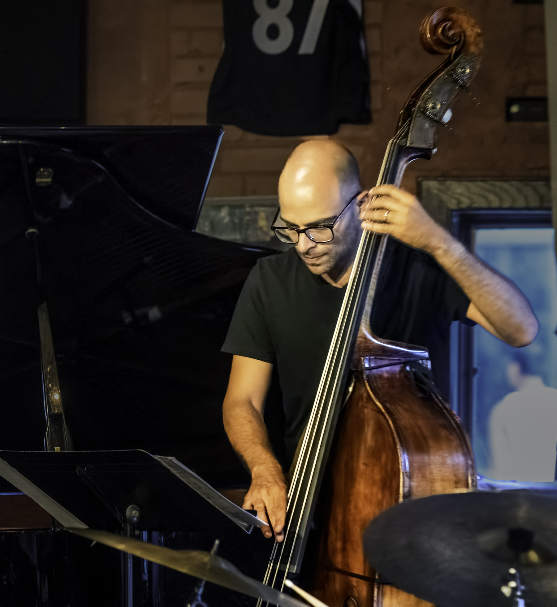 Jon Maharaj with the Allison Au Quartet at the Rex in Toronto