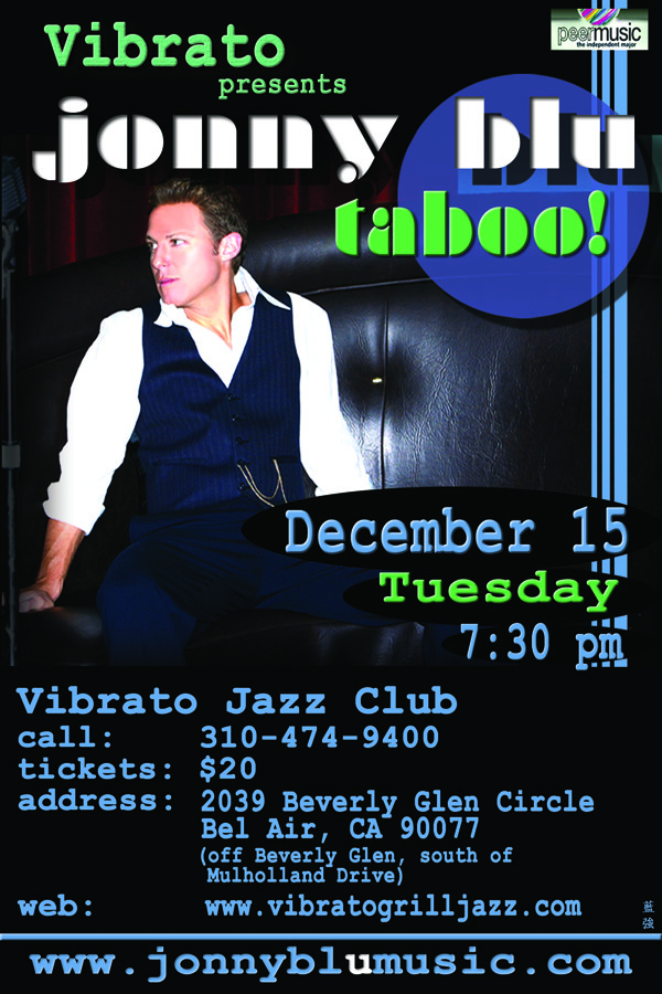 Jonny Blu Live at Vibrato Jazz - December 15, 2009