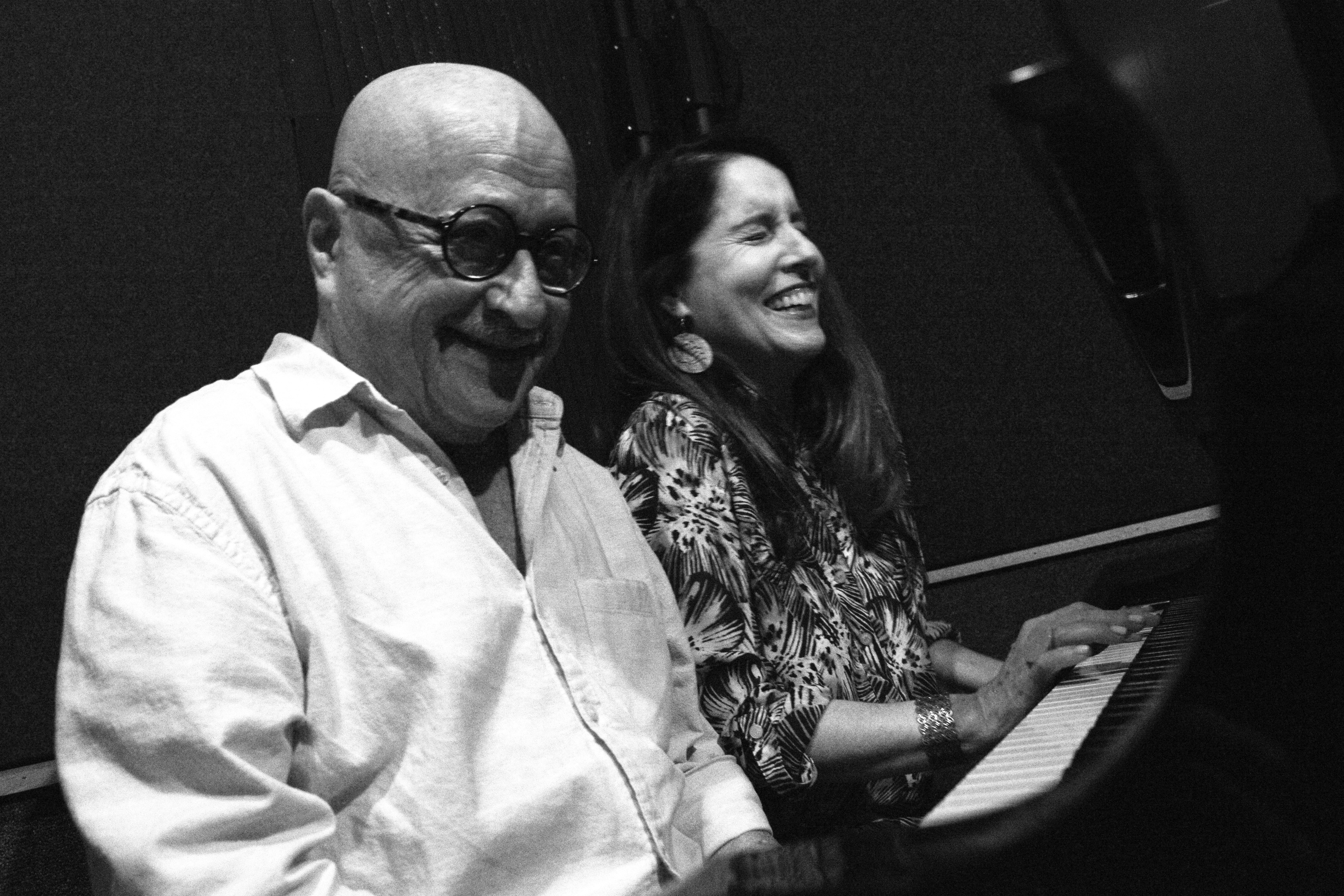 Larry Wolf and Adrianne Duncan at Studio City Sound 1