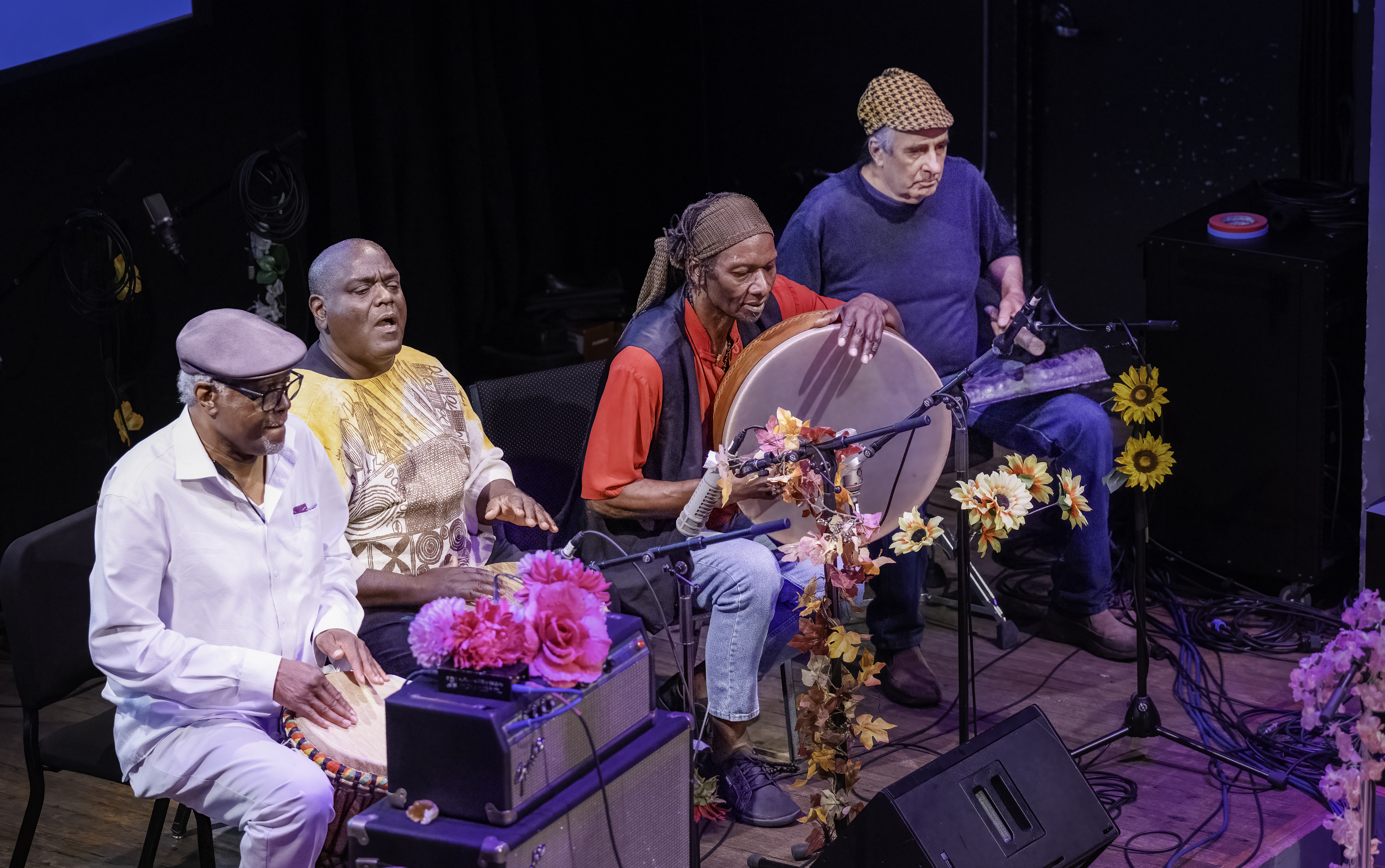 Michael TA Thompson, Michael Wimberly, Hamid Drake, and Jackson Krall Celebrating William Parker at the Vision Festival 2024