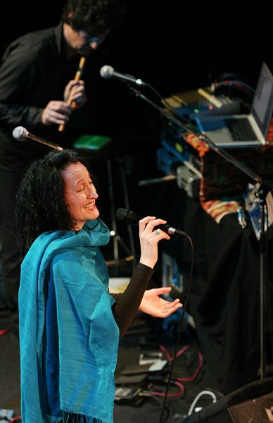 Chrstine Schaller and Claude Jordan with "Carmen & Mr Caj" at the Amr Jazz Festival, Alhambra, Geneva, Switzerland, April 2006