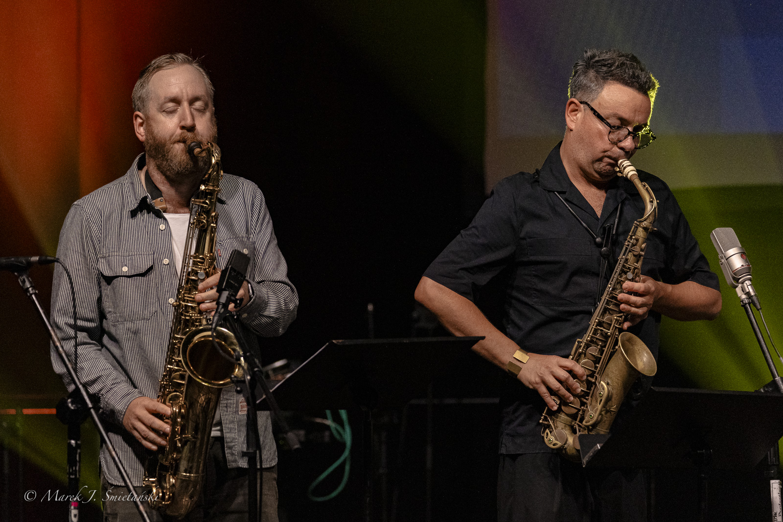 Jonas Kullhammar & Maciej Obara — jazz photo by Marek J. Śmietański | All About Jazz