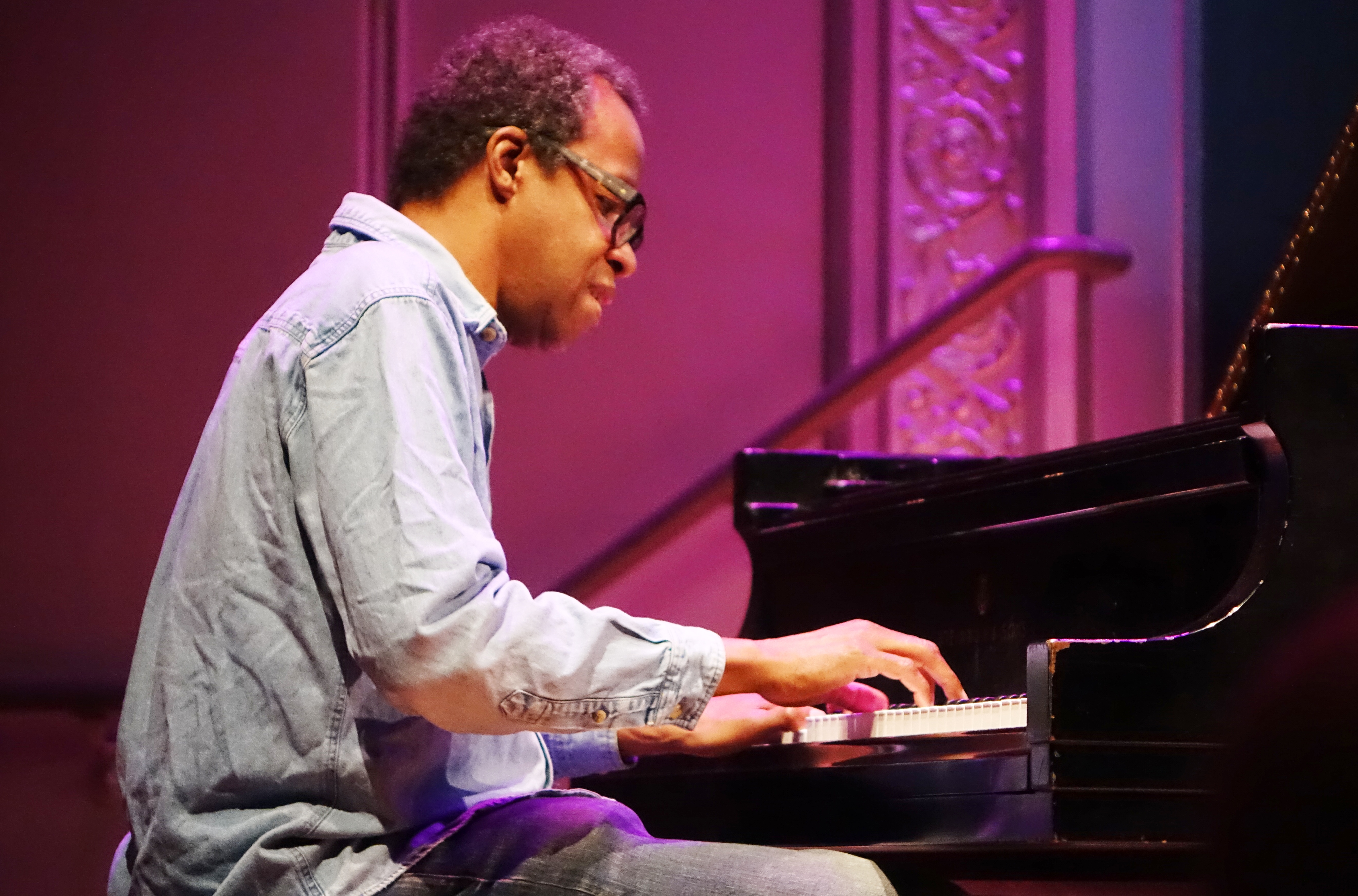 Matthew Shipp at the Vision Festival at Roulette, Brooklyn in May 2018