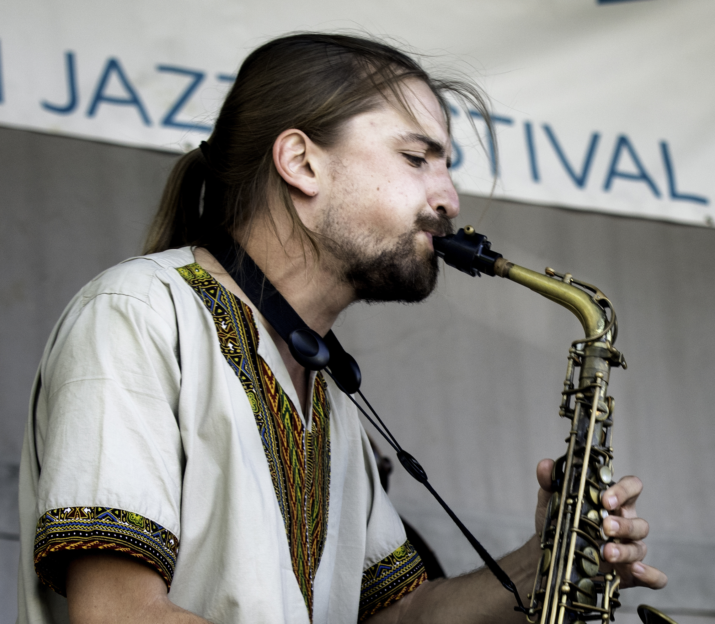 Aurélien Tomasi with the Eyevin Trio at the Guelph Jazz Festival 2019
