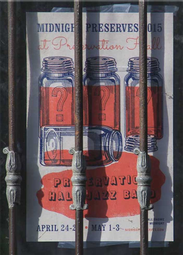 Preservation Hall Flyer, New Orleans 