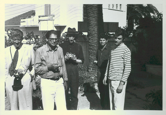 Title: Paul Bowles, Allen Ginsberg, William Burroughs, Gregory Corso, and Ian Somerville, Tangier