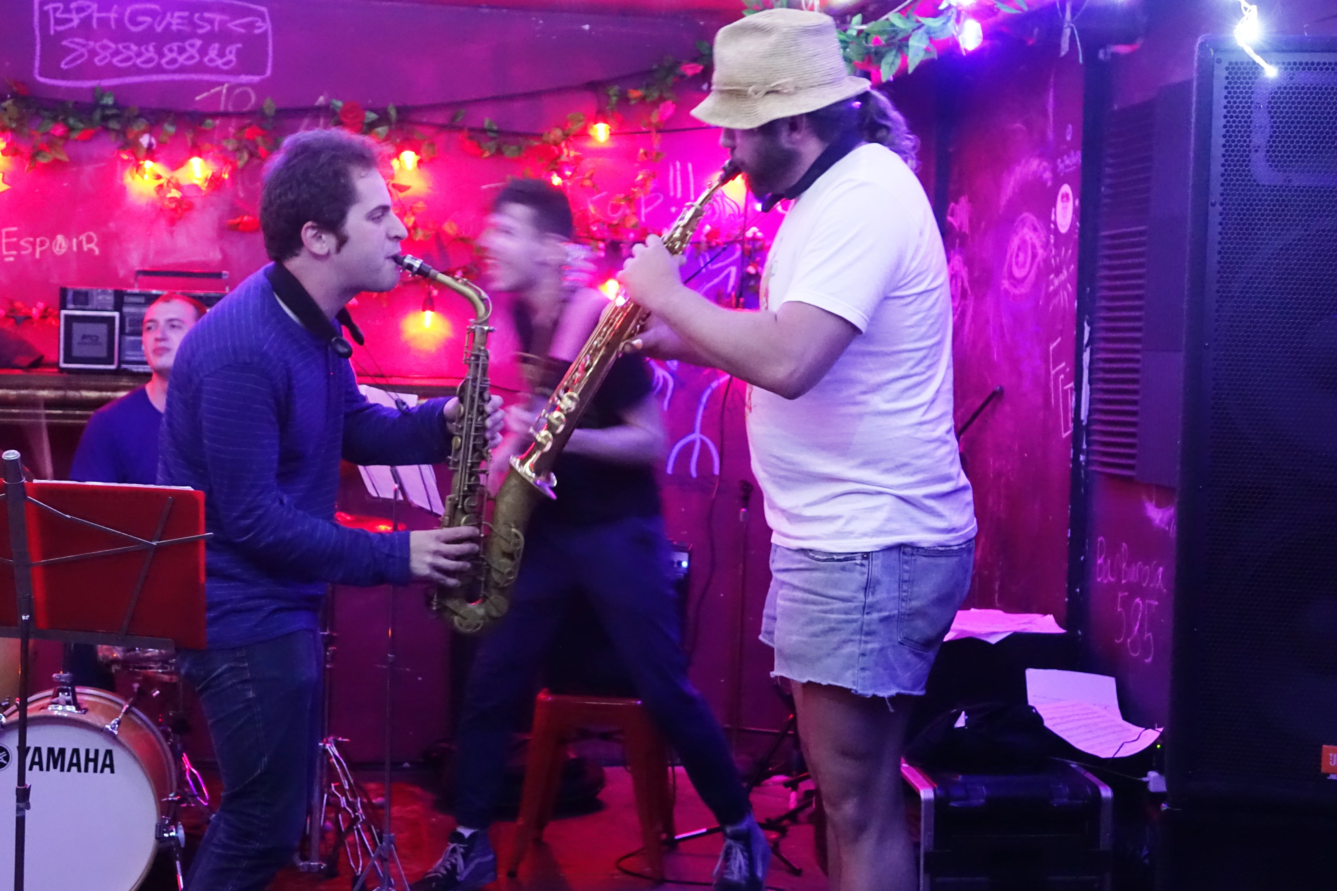 Elija Shiffer and Dave Treut at the Bushwick Public House, Brooklyn in May 2018