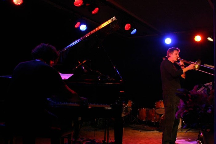 Michel Bastet & John Aram with "Duo John Aram & Michel Bastet" at Amr, Sud Des Alpes, Geneva, Switzerland,2005