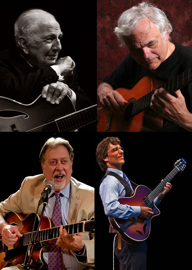 Ed laub, bucky pizzarelli, frank vignola, gene bertoncini