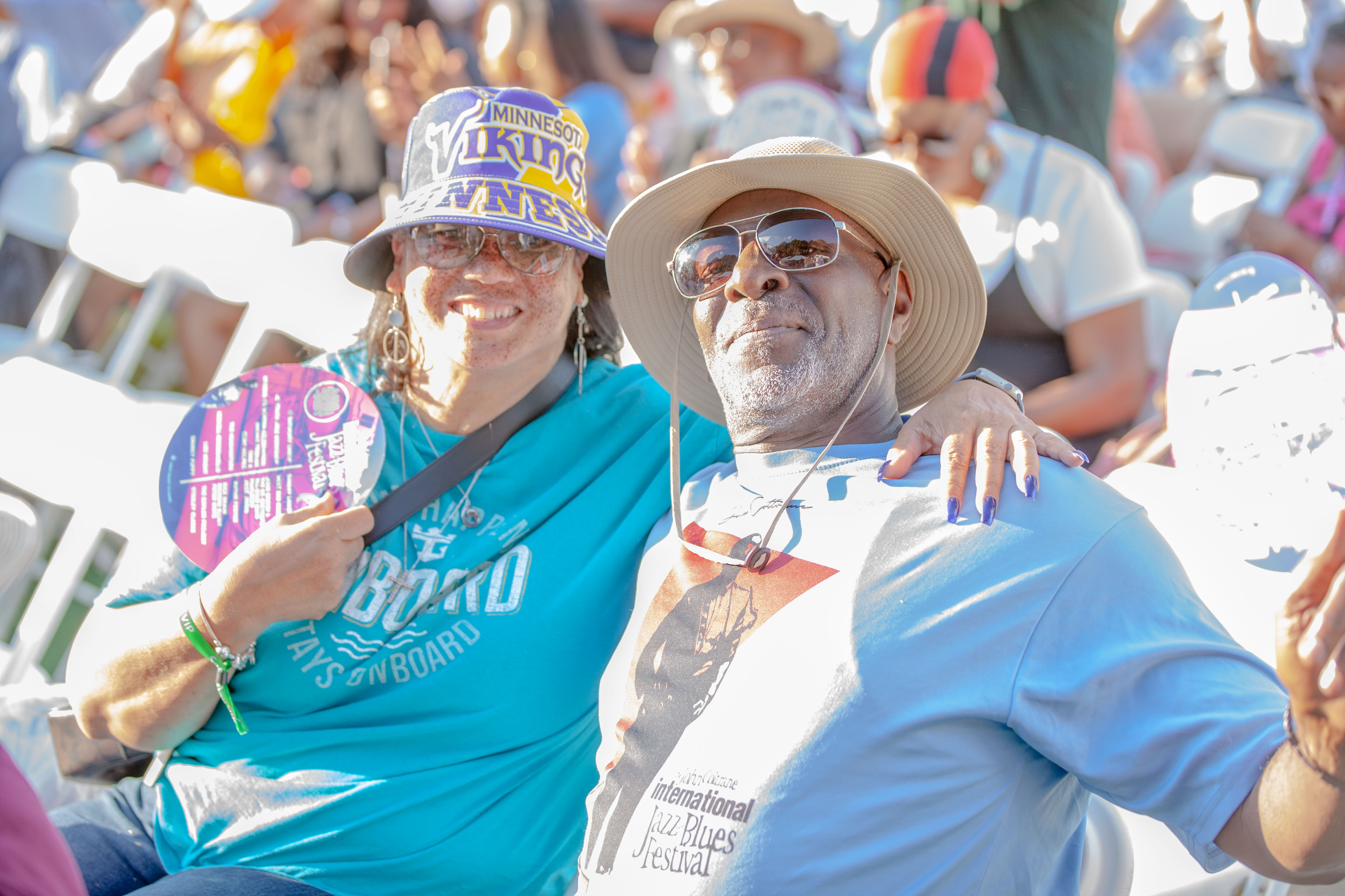 Attendees enjoying the festival