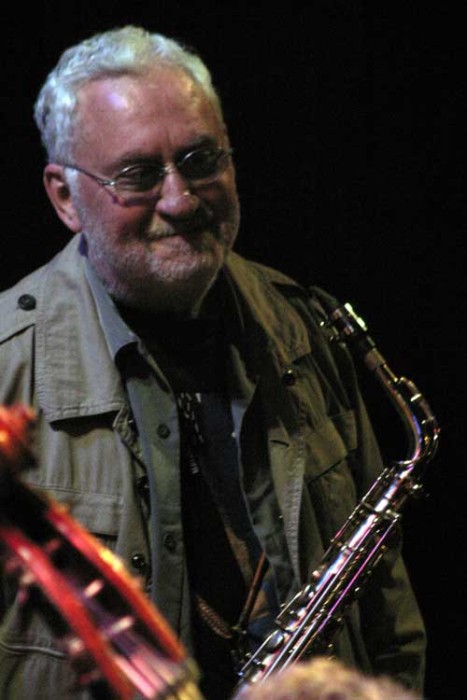 Lee Konitz with "George Schuller, Ed Schuller and Lee Konitz Trio" at the Amr Jazz Festival, Alhambra, Geneva, Switzerland, 2005