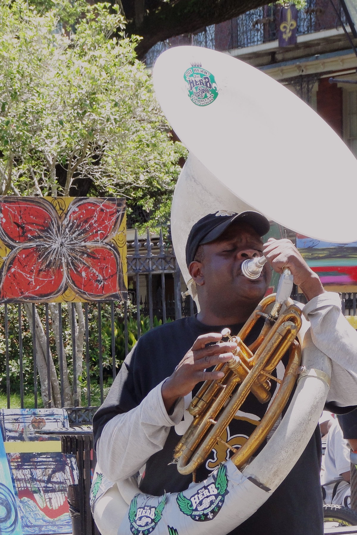 New Orleans_street Musician in Jackson Square