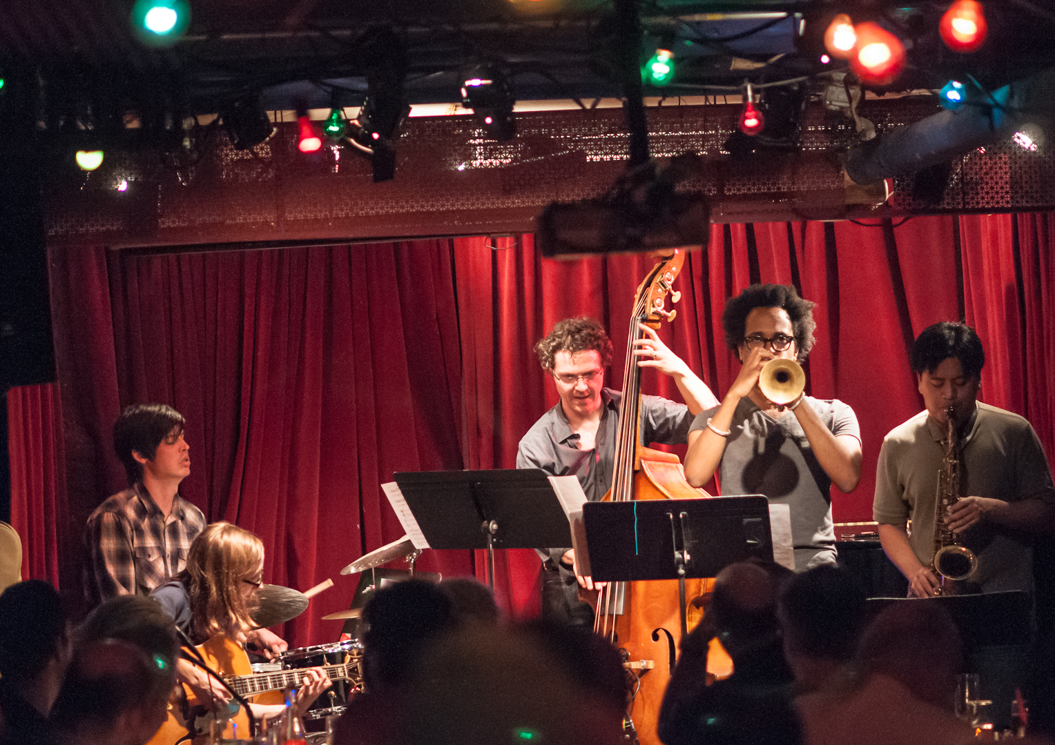 The Mary Halvorson Quintet with Mary Halvorson, Ches Smith, Stefan Crump, Jonathan Finlayson and Jon Irabagon